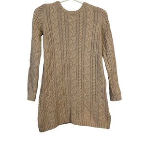 Kid's Catherine Malandrino Tan Sweater Dress